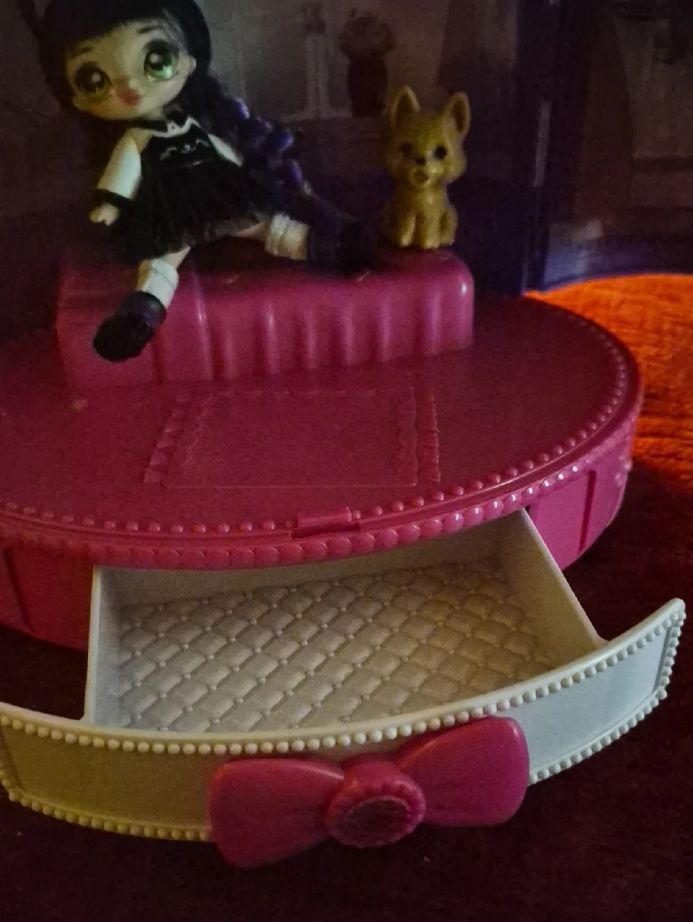Purple Mini Doll Playset with Pet Figure